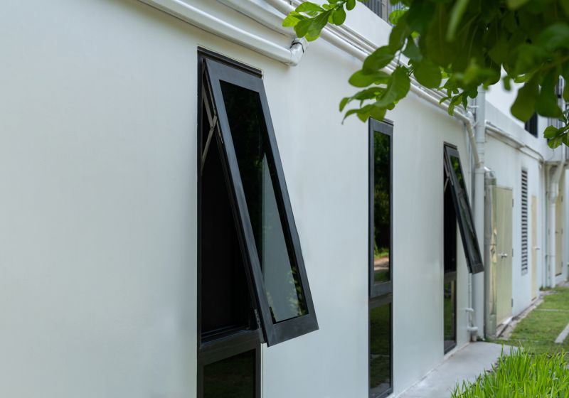 Casement Windows on a Home Exterior